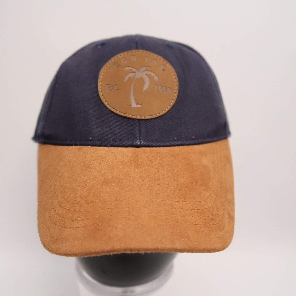 Ron Jon Surf Shop Snapback Trucker Hat Blue Brown Baseball Cap Palm Tree
